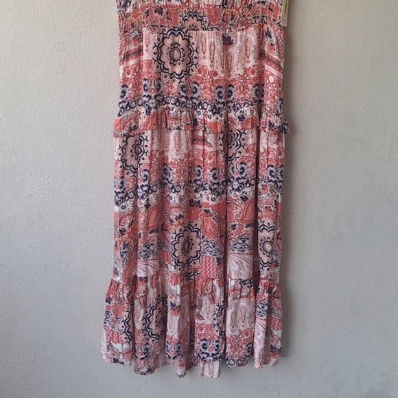 Nurture by Westbound Printed V-Neck Tiered Women's Dress Size L NWT - Picture 8 of 12